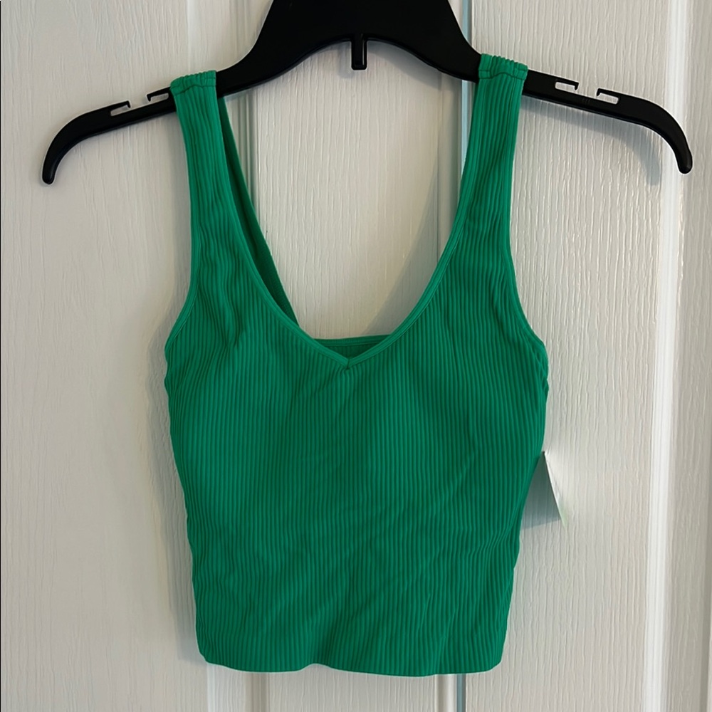 Brand new Green Ribbed Women's Tank Top